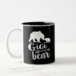 Gigi Bear Great Grandma Gift Two-Tone Coffee Mug