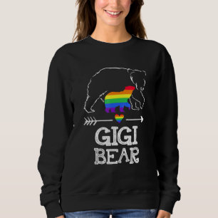 Gigi Bear Proud Mum Rainbow Flag Lgbt Pride Sweatshirt