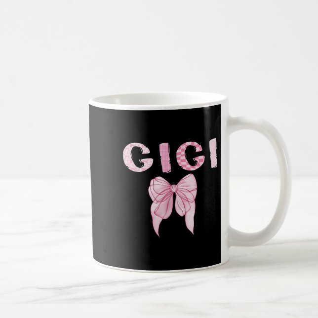 Gigi Birthday Girl Matching Coquette Nk Bow  Coffee Mug (Right)