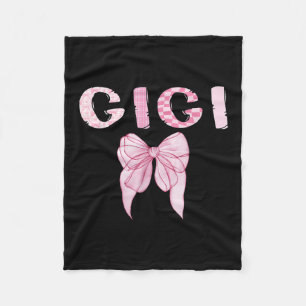 Gigi Birthday Girl Matching Coquette Nk Bow Fleece Blanket