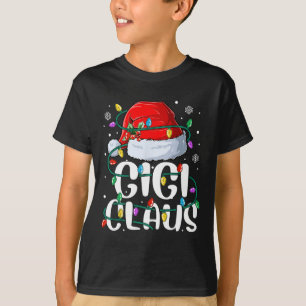 Gigi Claus Christmas Lights Grandma Pajama Family T-Shirt