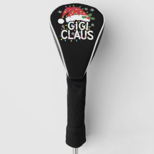 Gigi Claus Christmas Lights Pajama Family Matching Golf Head Cover