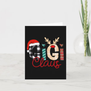 Gigi Claus Reindeer Christmas Card