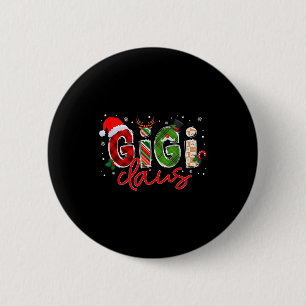 Gigi Claus Santa Claus Family Matching Christmas P 6 Cm Round Badge