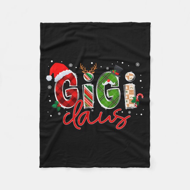 Gigi Claus Santa Claus Family Matching Christmas P Fleece Blanket (Front)