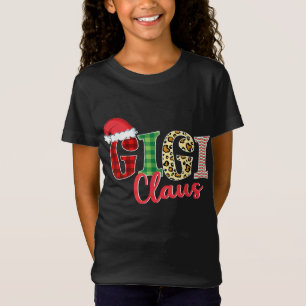 Gigi Claus Santa Hat Funny Xmas Pajama Clothing T-Shirt