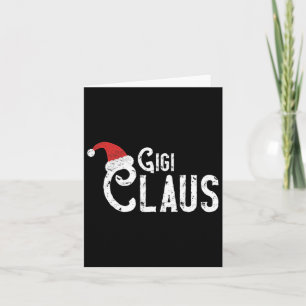 Gigi Claus - Traditional Santa Matching Family Chr Card