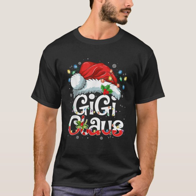 Gigi Claus Xmas Santa Matching Family Christmas Pa T-Shirt (Front)