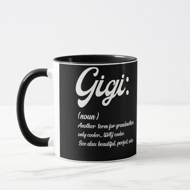 Gigi Definition Mother's Day Grandma Birthday Mug (Left)