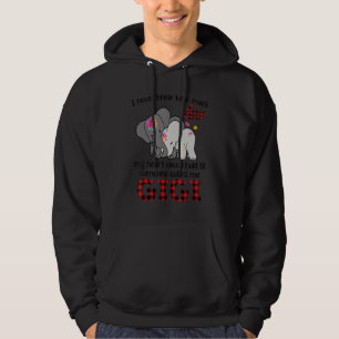 Gigi Elephant Baby Elephant Grandma Pregnancy Anno Hoodie