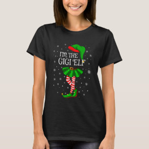 Gigi Elf Christmas Family Group Grandma Women Xmas T-Shirt
