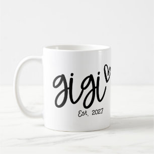 GiGi Established 2027, First Time Grandma Coffee Mug