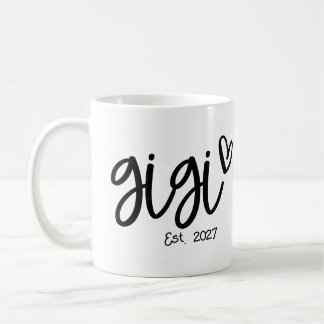 GiGi Established 2027, First Time Grandma Coffee Mug