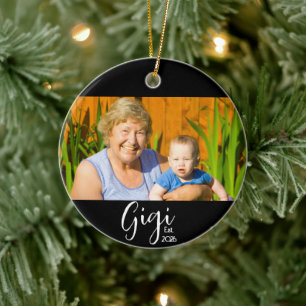 Gigi Established Photo Gift Ceramic Tree Decoration