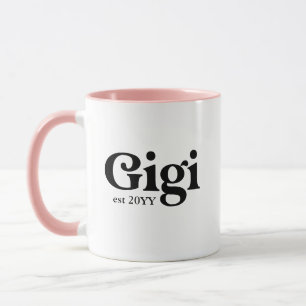 Gigi established Retro Custom Grandma Mug