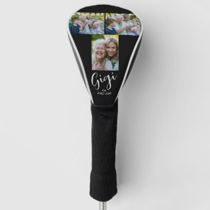 Gigi Established Script Black 3 Photo Golf Head Cover