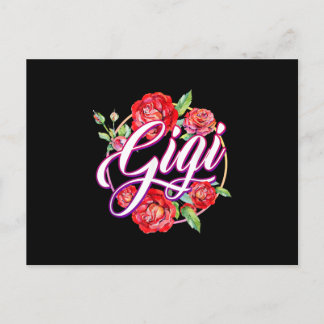 Gigi floral Women Gigi Grandma Mors Day Invitation Postcard