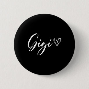 Gigi For Grandma Grandmother Announcement Mothers 6 Cm Round Badge