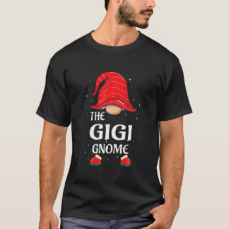 Gigi Gnome Buffalo Plaid Matching Family Christmas T-Shirt