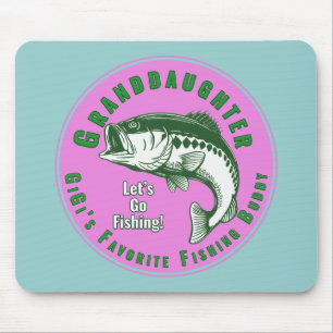 GIGI Granddaughter Is My Favorite Fishing Buddy Mouse Mat