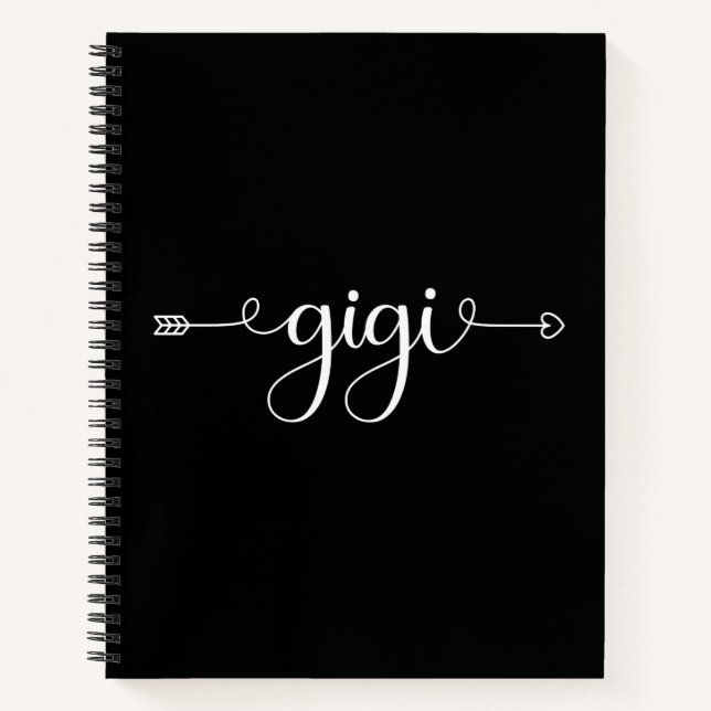 Gigi Grandma Gifts | Grandmother to be gifts Notebook (Front)
