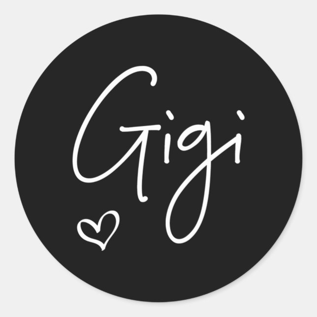 Gigi Grandma Mother'S Day Grandparents' Day Classic Round Sticker (Front)