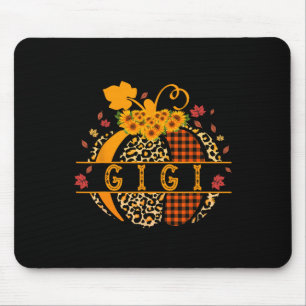 Gigi Leopard Print Pumpkin For Grandma Gigi Women Mouse Mat