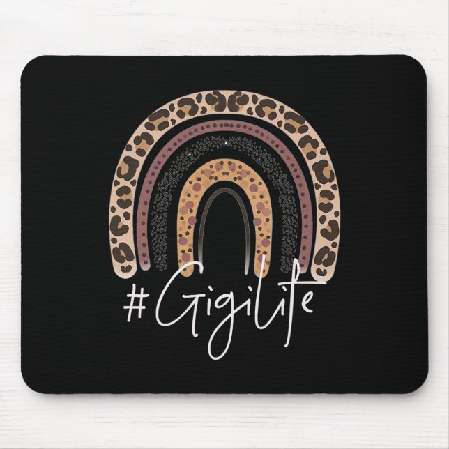 Gigi Life Grandma Cheetah Leopard Women Christmas  Mouse Mat (Front)