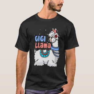 Gigi Llama Matching Family Christmas Pajamas Gifts T-Shirt