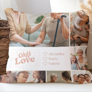 Gigi Love Poetic Photo Collage Cushion