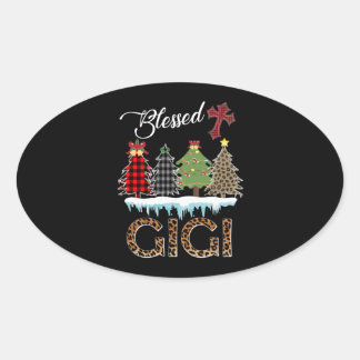 Gigi Lover | Blessed Gigi Oval Sticker