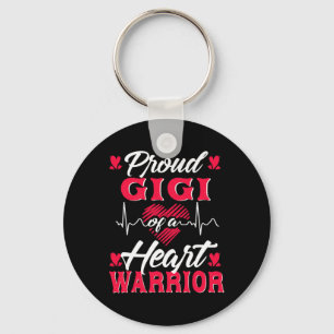 Gigi Of A Heart Warrior Chd Awareness  Key Ring