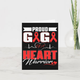 Gigi Of A Heart Warrior Heart Disease Awareness Mo Card