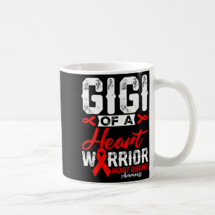 Gigi Of A Heart Warrior Heart Disease Red Ribbon M Coffee Mug
