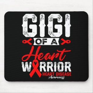 Gigi Of A Heart Warrior Heart Disease Red Ribbon M Mouse Mat