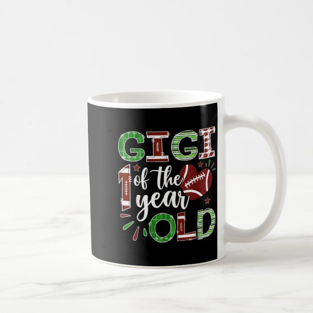 Gigi Of The 1 Year Old Football First Birthday Boy Coffee Mug (Right)
