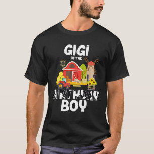 Gigi Of The Birthday Boy Barnyard Farm Animals Mat T-Shirt