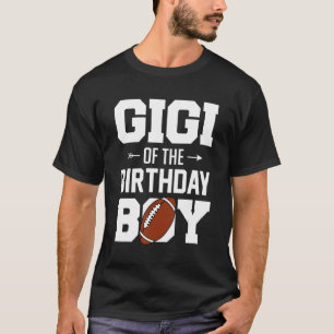 Gigi Of The Birthday Boy Football Boy Family Mat T-Shirt