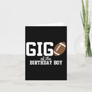 Gigi Of The Birthday Boy Football Lover First Birt Card