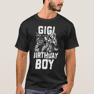 Gigi of The Birthday Boy Motocross Rider Matching  T-Shirt
