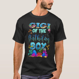 Gigi Of The Birthday Boy Ocean Animals Fish Theme  T-Shirt