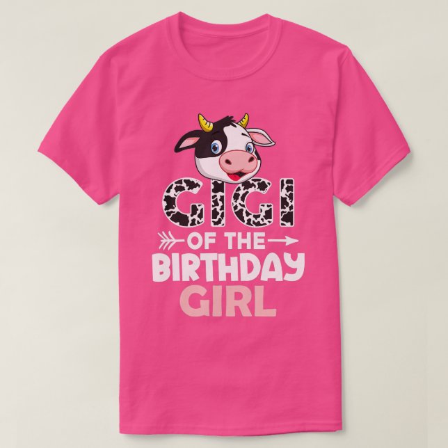 Gigi of The Birthday Girl Cows Farm Cow Gigi  T-Shirt (Design Front)