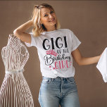 Gigi of the Birthday Girl Squad Custom Matching T-Shirt<br><div class="desc">Gigi of the Birthday Girl Custom Matching Shirts for the Family personalised birthday squad shirts are perfect for any family celebration! With a variety of colours and designs to choose from, these shirts make great gifts for birthdays, anniversaries, or just to show your support for your loved ones. You can...</div>