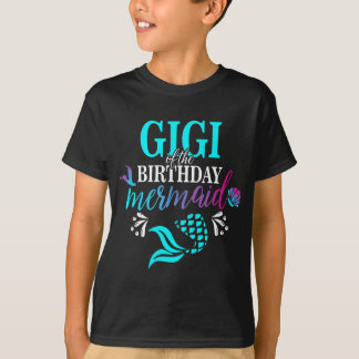 Gigi Of The Birthday Mermaid Matching Family T-Shirt