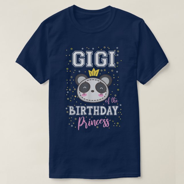 Gigi of The Birthday Princess Cute Panda Bear B-Da T-Shirt (Design Front)