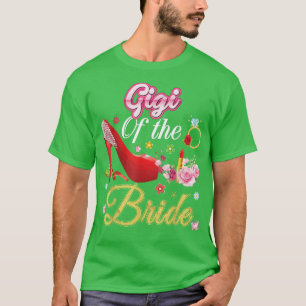Gigi Of The Bride Happy Wedding Flower Pink Shoe M T-Shirt