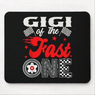 Gigi Of The Fast One 1st Birthday Racing Car Famil Mouse Mat
