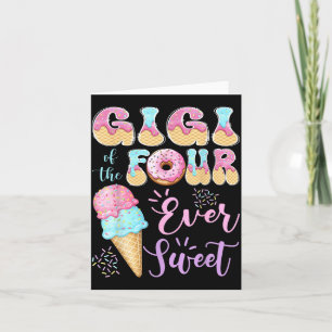 Gigi of The Four Ever Sweet Ice Cream 4th Birthday Card