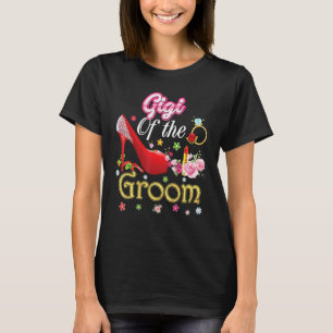 Gigi Of The Groom Happy Wedding Flower Pink Shoe M T-Shirt