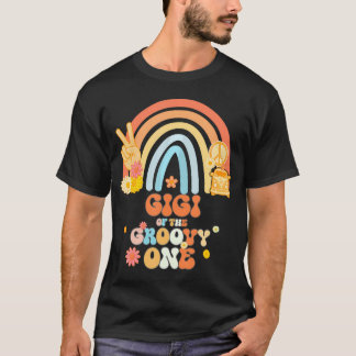 Gigi Of The Groovy One Rainbow Boho Birthday Party T-Shirt